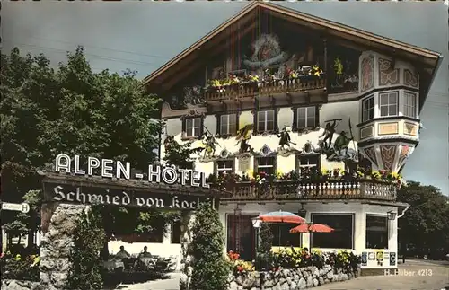 Kochel See Alpengasthof u.Hotel Schmied von Kochel Kat. Kochel a.See
