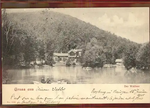 Freiburg Breisgau Waldsee Kat. Freiburg im Breisgau