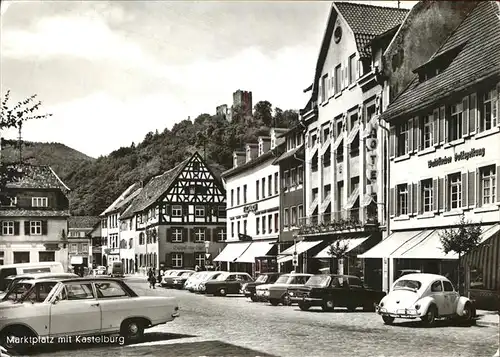Waldkirch Breisgau Marktplatz mit div.Autos Kat. Waldkirch