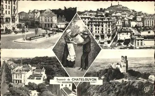 Chatelguyon Place Brosson La Bouree Casino Avenue Baraduc Chateau de tournoel Kat. Chatel Guyon