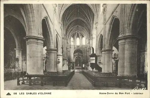 Les Sables d Olonne Notre Dame du Bon Port Interieur Kat. Les Sables d Olonne