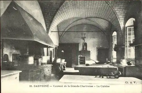 Saint Pierre de Chartreuse Isere Couvent de la Grande Chartrese La Cuisine Kloster Kat. Saint Pierre de Chartreuse