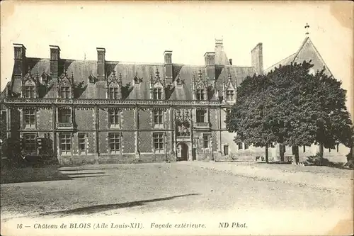 Blois Loir et Cher Chateau Facade Kat. Blois