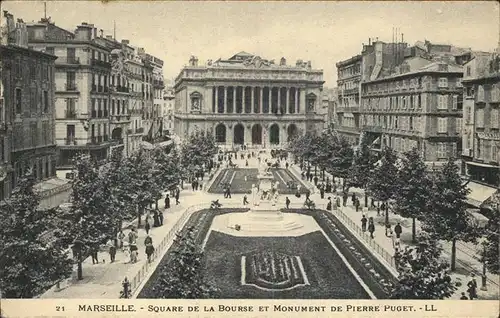 Marseille Square de la Bourse Monument de Pierre Puget Kat. Marseille