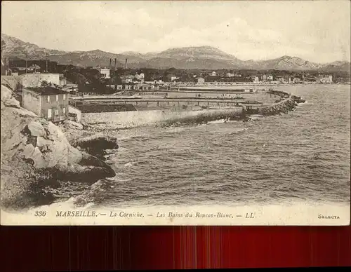 Marseille La Corniche Les Bains du Roucas Blanc Kat. Marseille