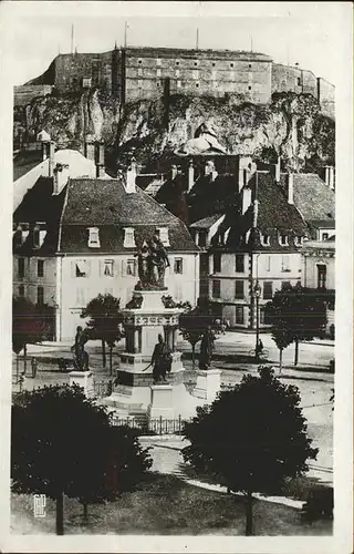 Belfort Alsace Monument des Trois Sieges Chateau et le Lion Kat. Belfort