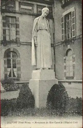 Belfort Alsace Monument de Miss Cawel Hopital Civil Kat. Belfort