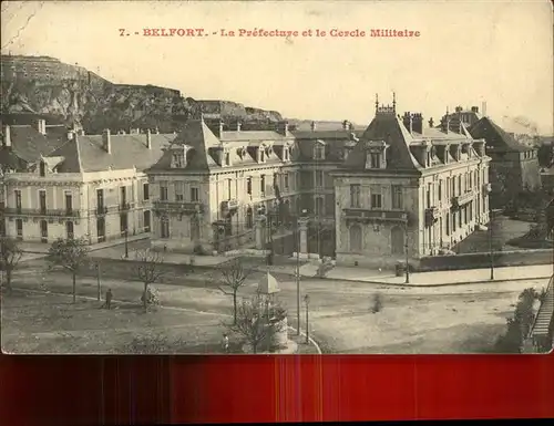 Belfort Alsace Prefecture Cercle Militaire Kat. Belfort