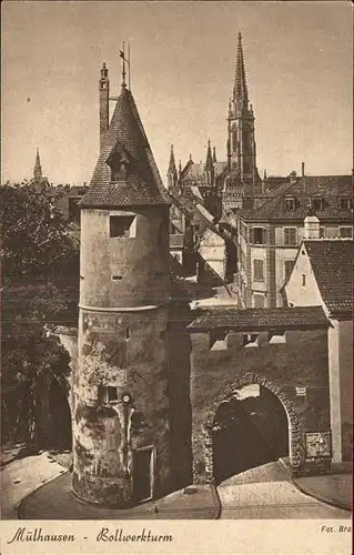 Muelhausen Elsass Bollwerkturm Kat. Mulhouse