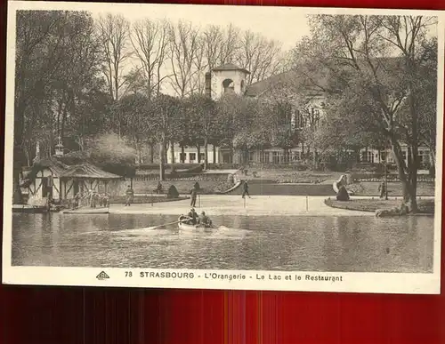 Strasbourg Alsace Orangerie Lac et Restaurant Kat. Strasbourg