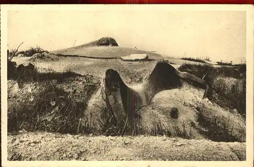 Fort de Vaux Observatoire d artillerie Plaine de la Woevre Artilleriewarte Truemmer Kat. Verdun