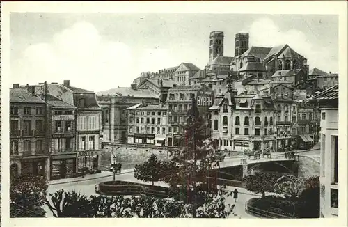 Verdun Meuse Vue panoramique eglise pont Kat. Verdun