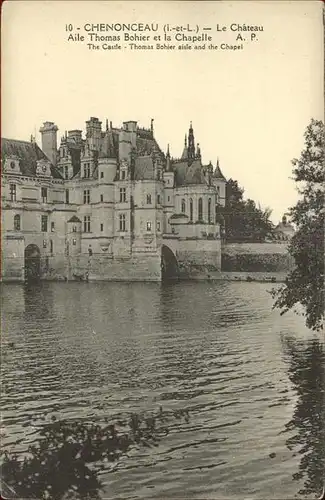 Chenonceaux Indre et Loire Chateau Aile Thomas Bohier Chapelle Kat. Chenonceaux