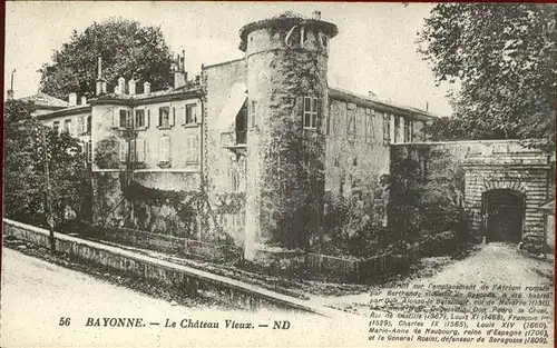 Bayonne Pyrenees Atlantiques Chateau vieux Schloss Kat. Bayonne