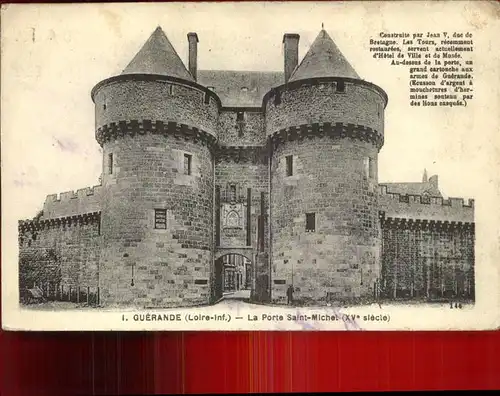 Guerande Porte Saint Michel Stadttor Kat. Guerande