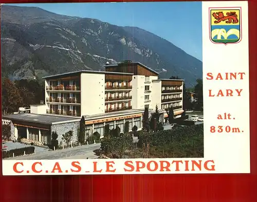 Saint Lary Soulan C.C.A.S. Le Sporting Vallee d Aure Sporthotel Wappen Kat. Saint Lary Soulan