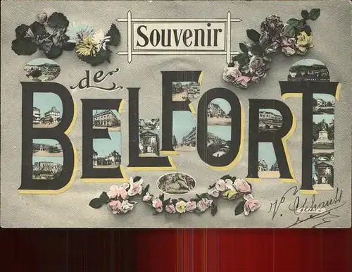 Belfort Alsace Vues d ensembles Kat. Belfort