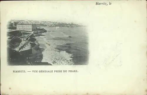 Biarritz Pyrenees Atlantiques Vue generale prise du Phare Kat. Biarritz