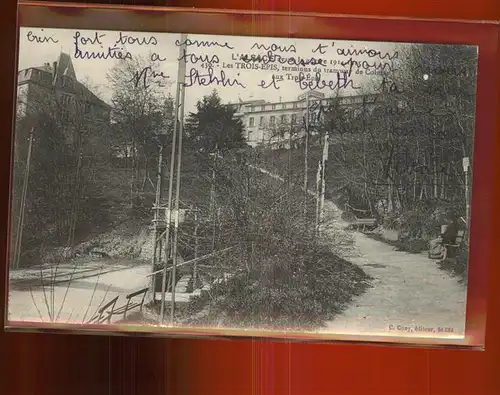 Trois Epis Haut Rhin Elsass Terminus du tramway de Colmar Kat. Ammerschwihr