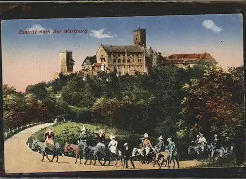 Esel Tiere Eisenach Wartburg Kat. Tiere