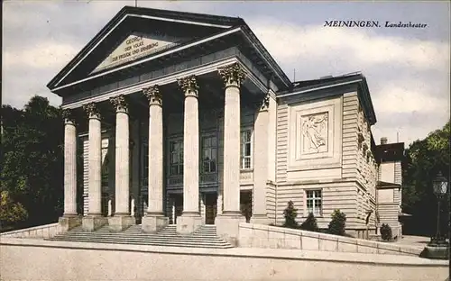 Theatergebaeude Meiningen Landestheater Kat. Gebaeude