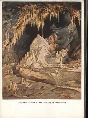 Hoehlen Caves Grottes Feengrotte Saalfeld Gralsburg Maerchendom Kat. Berge