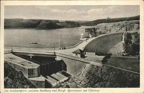 Staudamm Pumpspeicherkraftwerk Saaletalsperre Saalburg Burgk  Kat. Gebaeude