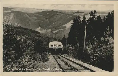 Bergbahn Oberweissbach Lichtenhain Kat. Bergbahn