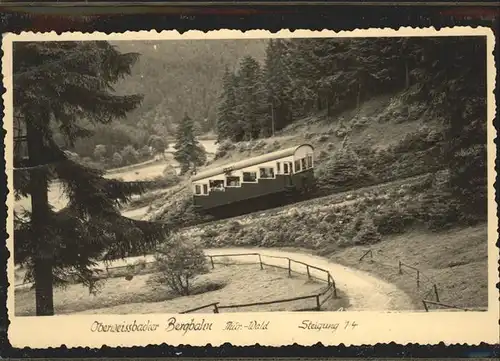 Zahnradbahn Oberweissbach Thueringer Wald Kat. Bergbahn