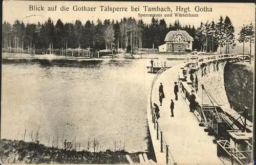 Staudamm Pumpspeicherkraftwerk Gothaer Talsperre Tambach Waerterhaus Kat. Gebaeude