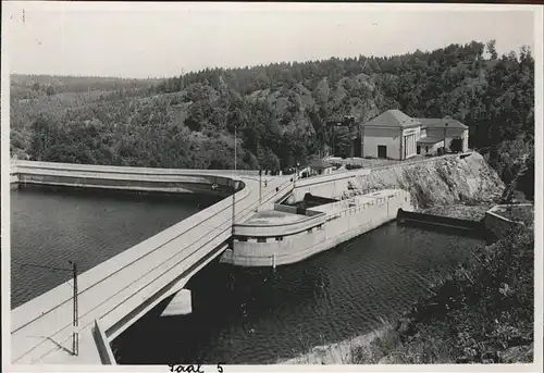Staudamm Pumpspeicherkraftwerk Saalburg Saaletalsperre  Kat. Gebaeude