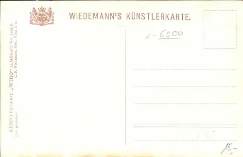 Verlag Wiedemann WIRO Nr. 1704 B Ilmenau Manebacher Tal Kat. Verlage