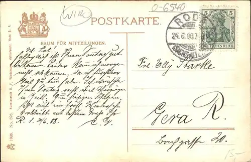 Verlag WIRO Wiedemann Nr. 696 Roda Weihertalsperre Kat. Verlage