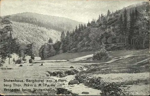 Verlag WIRO Wiedemann Nr. 922 Stutenhaus Berghotel am Adlersberg Vessertal  Kat. Verlage