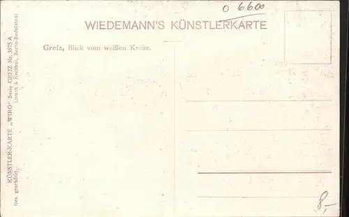 Verlag Wiedemann WIRO Nr. 3575 A Greiz  Kat. Verlage