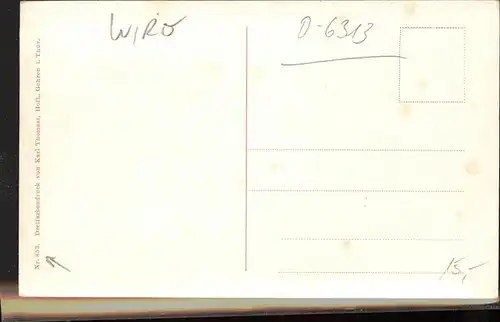 Verlag Wiedemann WIRO Nr. 853 Manebacher Tal Kat. Verlage