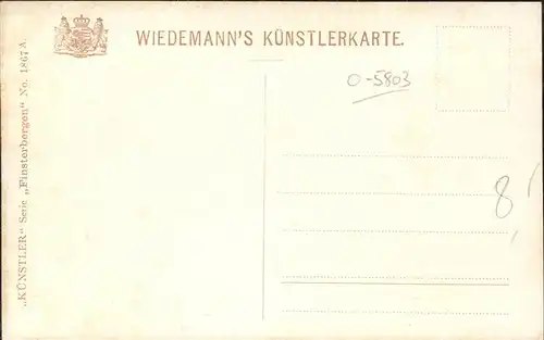 Verlag Wiedemann WIRO Nr. 1867 A Finsterbergen Brandleite Teich Kat. Verlage