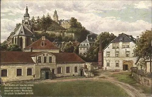 Verlag Wiedemann WIRO Nr. 2614 A Rudolstadt Ost Schlillerstaette Kat. Verlage