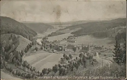 Verlag WIRO Wiedemann Nr. 1183 Sanatorium Bad Walsburg Ziegenrueck Saale Kat. Verlage