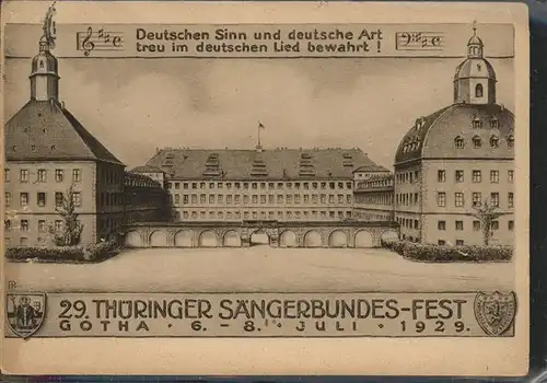 Saengerbundfest Gotha Thueringen  Kat. Musik
