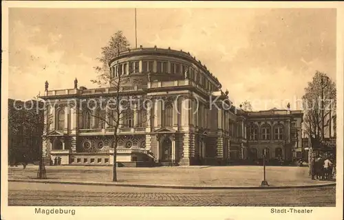 Theatergebaeude Magdeburg Stadt Theater Kat. Gebaeude