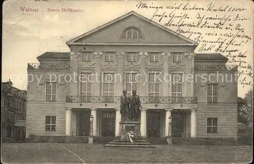 Theatergebaeude Weimar Neues Hoftheater Kat. Gebaeude