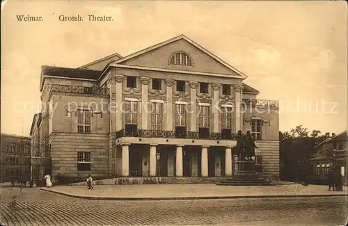 Theatergebaeude Weimar Grossh. Theater Kat. Gebaeude