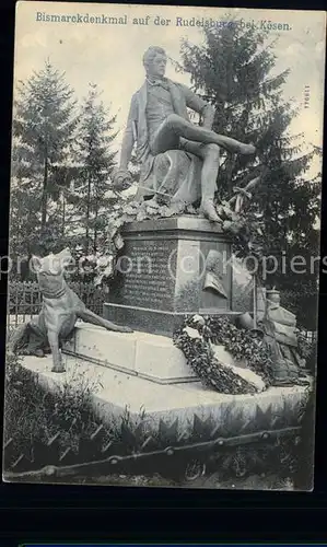 Bismarck Denkmal Rudelsburg Koesen Kat. Persoenlichkeiten