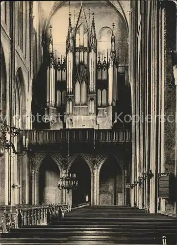 Kirchenorgel Dom Schwerin Kat. Musik