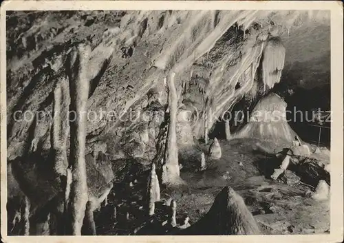 Hoehlen Caves Grottes Ruebeland Harz Hermannshoehle Kat. Berge