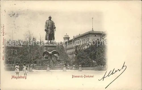 Bismarckdenkmal Magdeburg Kat. Persoenlichkeiten