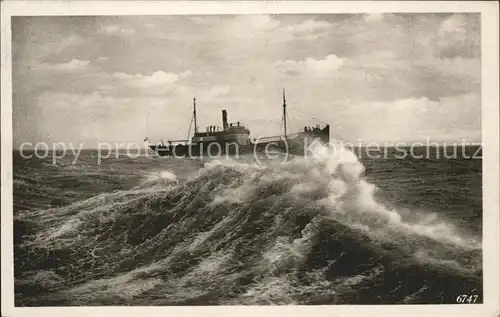 Dampfer Oceanliner Sassnitz Ruegen Kat. Schiffe