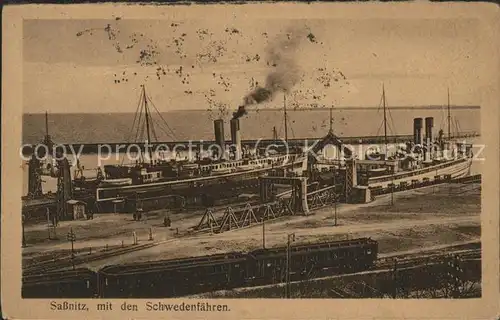Faehre Sassnitz Schwedenfaehren Eisenbahn Kat. Schiffe