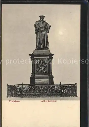 Luther Martin Denkmal Eisleben Kat. Persoenlichkeiten